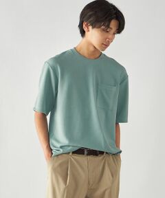 COMME CA ISM / コムサイズム Tシャツ | 膨れジャガード クルーネックTシャツ