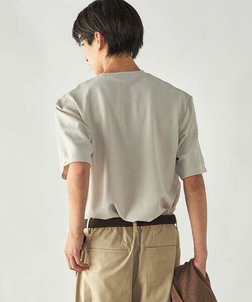 COMME CA ISM / コムサイズム Tシャツ | 膨れジャガード クルーネックTシャツ | 詳細14