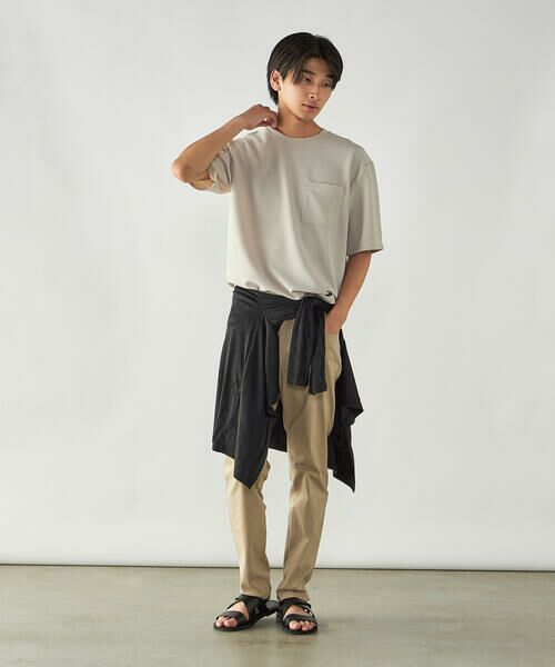 COMME CA ISM / コムサイズム Tシャツ | 膨れジャガード クルーネックTシャツ | 詳細9