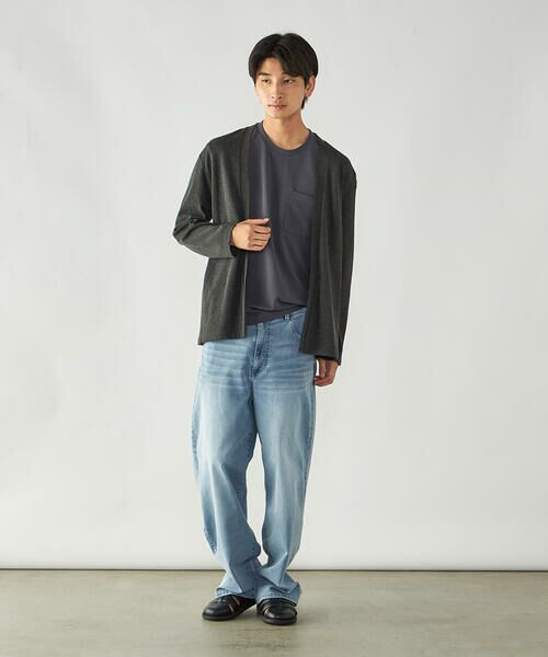 COMME CA ISM / コムサイズム Tシャツ | 膨れジャガード クルーネックTシャツ | 詳細18