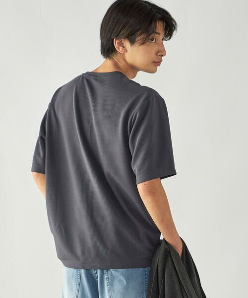 COMME CA ISM / コムサイズム Tシャツ | 膨れジャガード クルーネックTシャツ | 詳細24