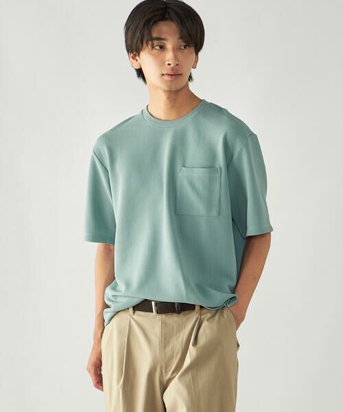 COMME CA ISM / コムサイズム Tシャツ | 膨れジャガード クルーネックTシャツ | 詳細27