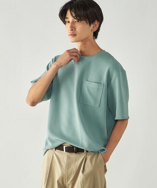 COMME CA ISM / コムサイズム Tシャツ | 膨れジャガード クルーネックTシャツ | 詳細28