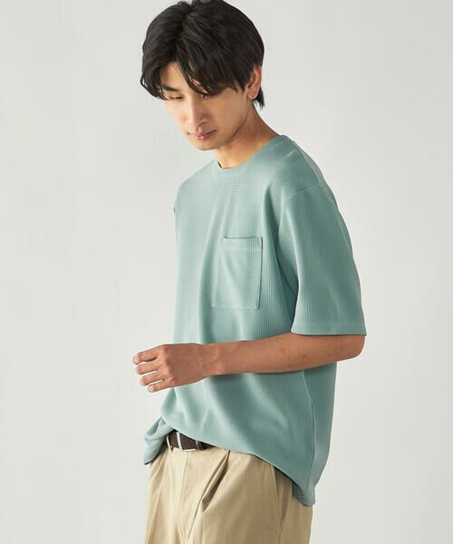 COMME CA ISM / コムサイズム Tシャツ | 膨れジャガード クルーネックTシャツ | 詳細29