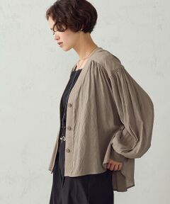 COMME CA ISM / コムサイズム シャツ・ブラウス | ニュアンス カーディガン ボリュームブラウス