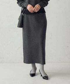 COMME CA ISM / コムサイズム ロング・マキシ丈スカート | 【マシンウォッシャブル】Iラインニットスカート / セットアップ対応