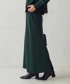 COMME CA ISM / コムサイズム ロング・マキシ丈スカート | 【マシンウォッシャブル】Iラインニットスカート / セットアップ対応