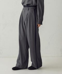 COMME CA ISM / コムサイズム その他パンツ | ウールライクツイル クラシック ワイドパンツ/セットアップ対応