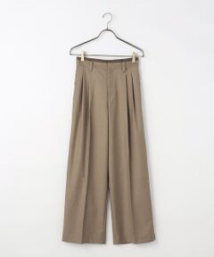 COMME CA ISM / コムサイズム その他パンツ | ウールライクツイル クラシック ワイドパンツ/セットアップ対応