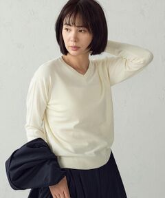 COMME CA ISM / コムサイズム ニット・セーター | 【マシンウォッシャブル】ベーシックニット Vネックニット