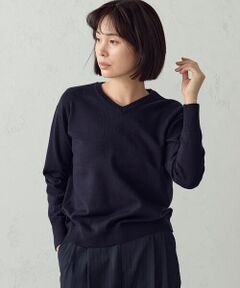 COMME CA ISM / コムサイズム ニット・セーター | 【マシンウォッシャブル】ベーシックニット Vネックニット
