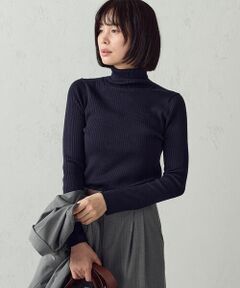 COMME CA ISM / コムサイズム ニット・セーター | 【マシンウォッシャブル】ベーシックニット リブタートルネックニット