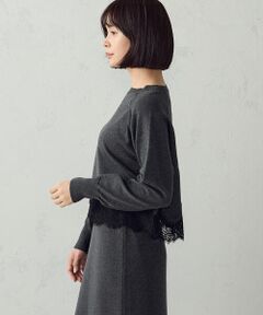 COMME CA ISM / コムサイズム ニット・セーター | レースドッキングニット / セットアップ対応