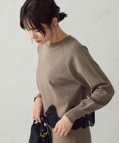 COMME CA ISM / コムサイズム ニット・セーター | レースドッキングニット / セットアップ対応