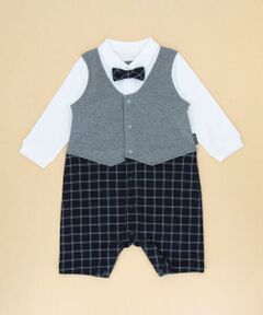 COMME CA ISM / コムサイズム ロンパース | フェイクレイヤード カバーオール