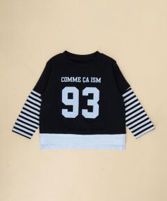 COMME CA ISM / コムサイズム ベビー・キッズグッズ | ナンバープリント フェイクレイヤードTシャツ(ベビーサイズ)