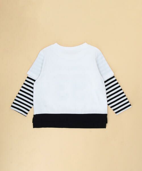 COMME CA ISM / コムサイズム ベビー・キッズグッズ | ナンバープリント フェイクレイヤードTシャツ(ベビーサイズ) | 詳細1