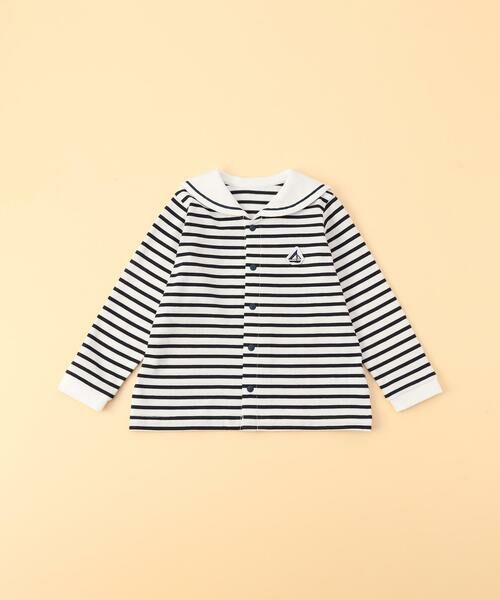 COMME CA ISM / コムサイズム ベビー・キッズグッズ | セーラー 長袖シャツ（ボーダー）