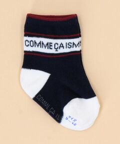 COMME CA ISM / コムサイズム ベビー・キッズグッズ | ロゴライン クルーソックス(ベビーサイズ)