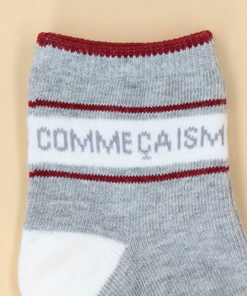 COMME CA ISM / コムサイズム ベビー・キッズグッズ | ロゴライン クルーソックス(ベビーサイズ) | 詳細1