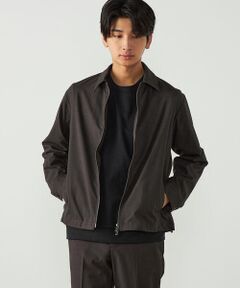 COMME CA ISM / コムサイズム ブルゾン | ウールライク グレンチェック ZIPブルゾン