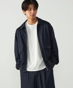 COMME CA ISM / コムサイズム ブルゾン | ガムストレッチ デニムライクブルゾン