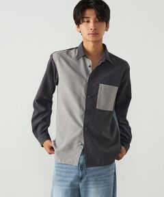 COMME CA ISM / コムサイズム シャツ・ブラウス | スエードタッチ ショートポイントカラーシャツ