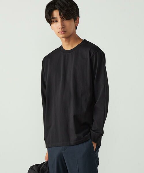 COMME CA ISM / コムサイズム Tシャツ | USAコットンTシャツ(ブラック)