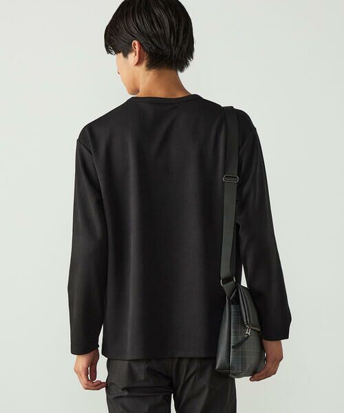 COMME CA ISM / コムサイズム Tシャツ | パッチワーク風 チェックジャガードTシャツ | 詳細14