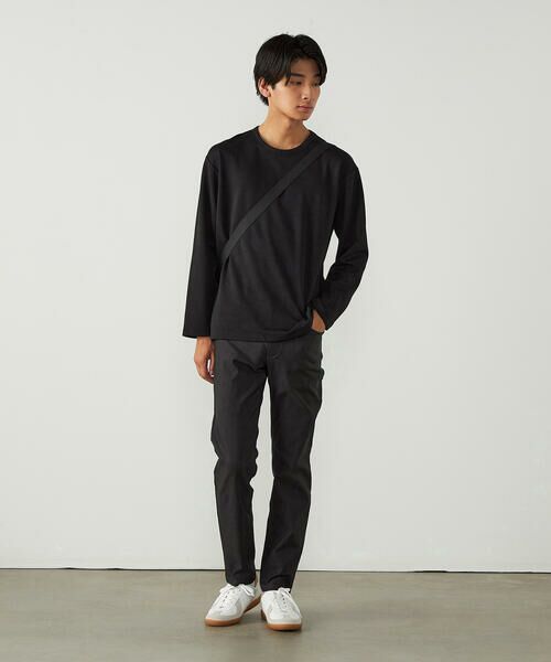 COMME CA ISM / コムサイズム Tシャツ | パッチワーク風 チェックジャガードTシャツ | 詳細8