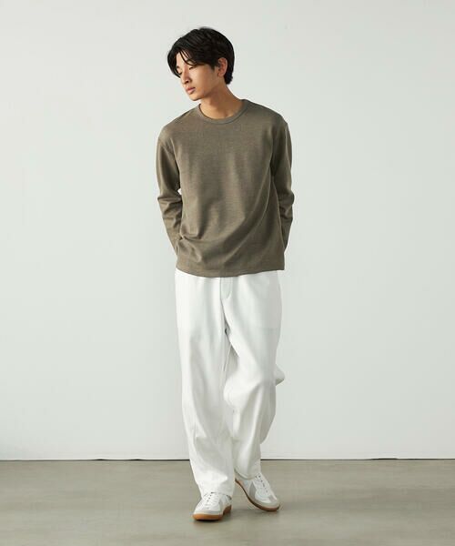COMME CA ISM / コムサイズム Tシャツ | パッチワーク風 チェックジャガードTシャツ | 詳細20