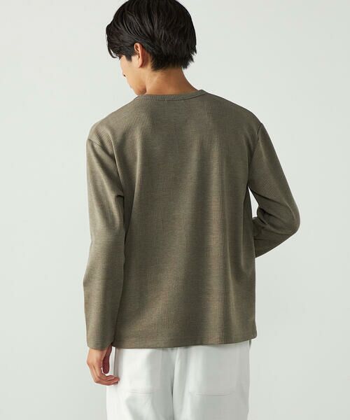 COMME CA ISM / コムサイズム Tシャツ | パッチワーク風 チェックジャガードTシャツ | 詳細22