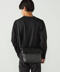 COMME CA ISM / コムサイズム ショルダーバッグ | シュリンク型押し＆チェック柄 ショルダーバッグ