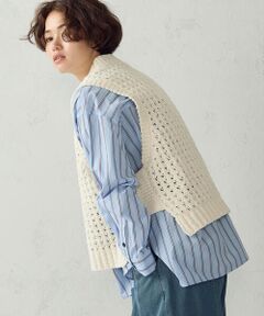 COMME CA ISM / コムサイズム ベスト | モールニットベスト