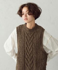 COMME CA ISM / コムサイズム ベスト | モールニットベスト