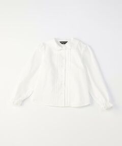COMME CA ISM / コムサイズム シャツ・ブラウス | 丸襟ピンタック長袖 ブラウス(110-130cm)