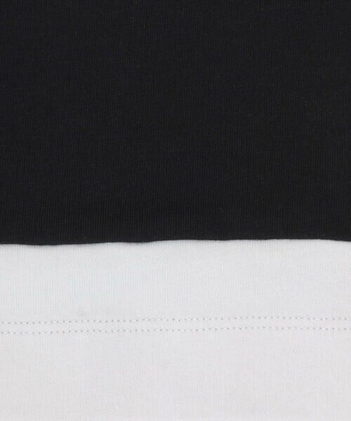 COMME CA ISM / コムサイズム Tシャツ | ナンバープリント フェイクレイヤードTシャツ | 詳細6