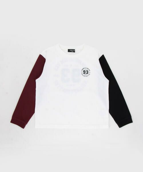 COMME CA ISM / コムサイズム Tシャツ | サークルプリント Tシャツ(ホワイト)