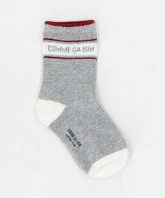 COMME CA ISM / コムサイズム ソックス | ロゴライン クルーソックス