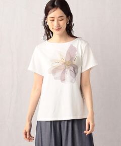 水彩タッチ　プリントＴシャツ