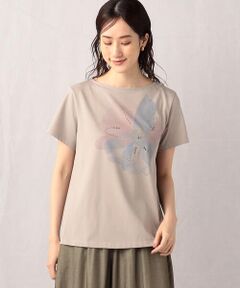 水彩タッチ　プリントＴシャツ