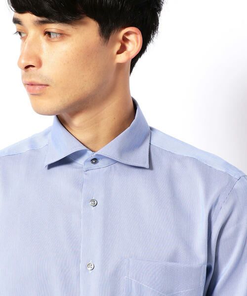 COMME CA MEN / コムサ・メン シャツ・ブラウス | 形状安定カラーストライプドレスシャツ | 詳細5