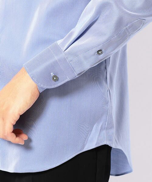 COMME CA MEN / コムサ・メン シャツ・ブラウス | 形状安定カラーストライプドレスシャツ | 詳細6