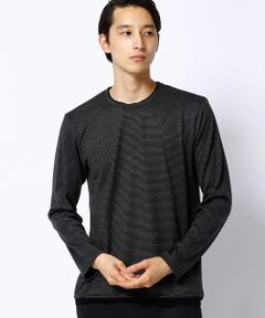 ウォッシャブルウールボーダーＴシャツ