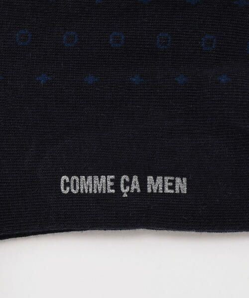 COMME CA MEN / コムサ・メン ソックス | ネイビー小紋ソックス | 詳細1