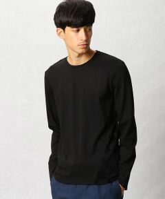 COMME CA MEN / コムサ・メン Tシャツ | 市松パイルコンビネーションＴシャツ