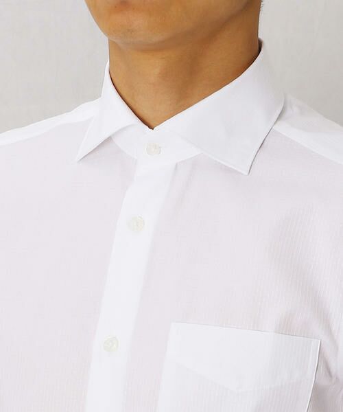 COMME CA MEN / コムサ・メン シャツ・ブラウス | 形態安定ホワイトドビードレスシャツ | 詳細6
