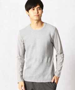 ニットコンビ　クルーネックTシャツ