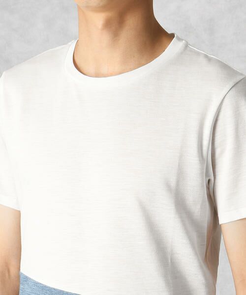 COMME CA MEN / コムサ・メン Tシャツ | ラミーコットン天竺　カラーブロックTシャツ | 詳細5