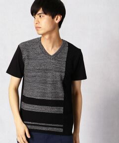 ニットコンビ　半袖Tシャツ